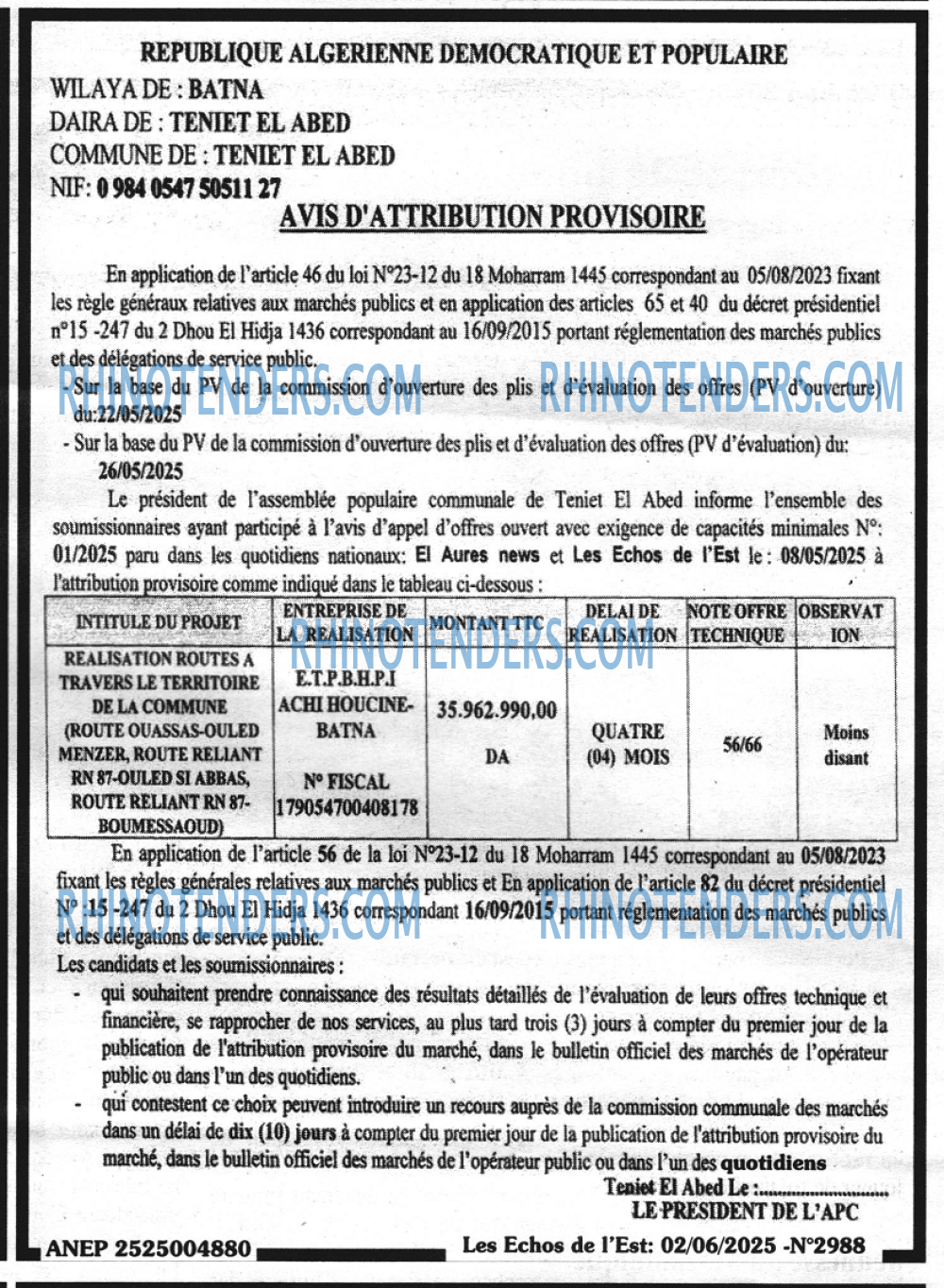 Les Echos de l'Est