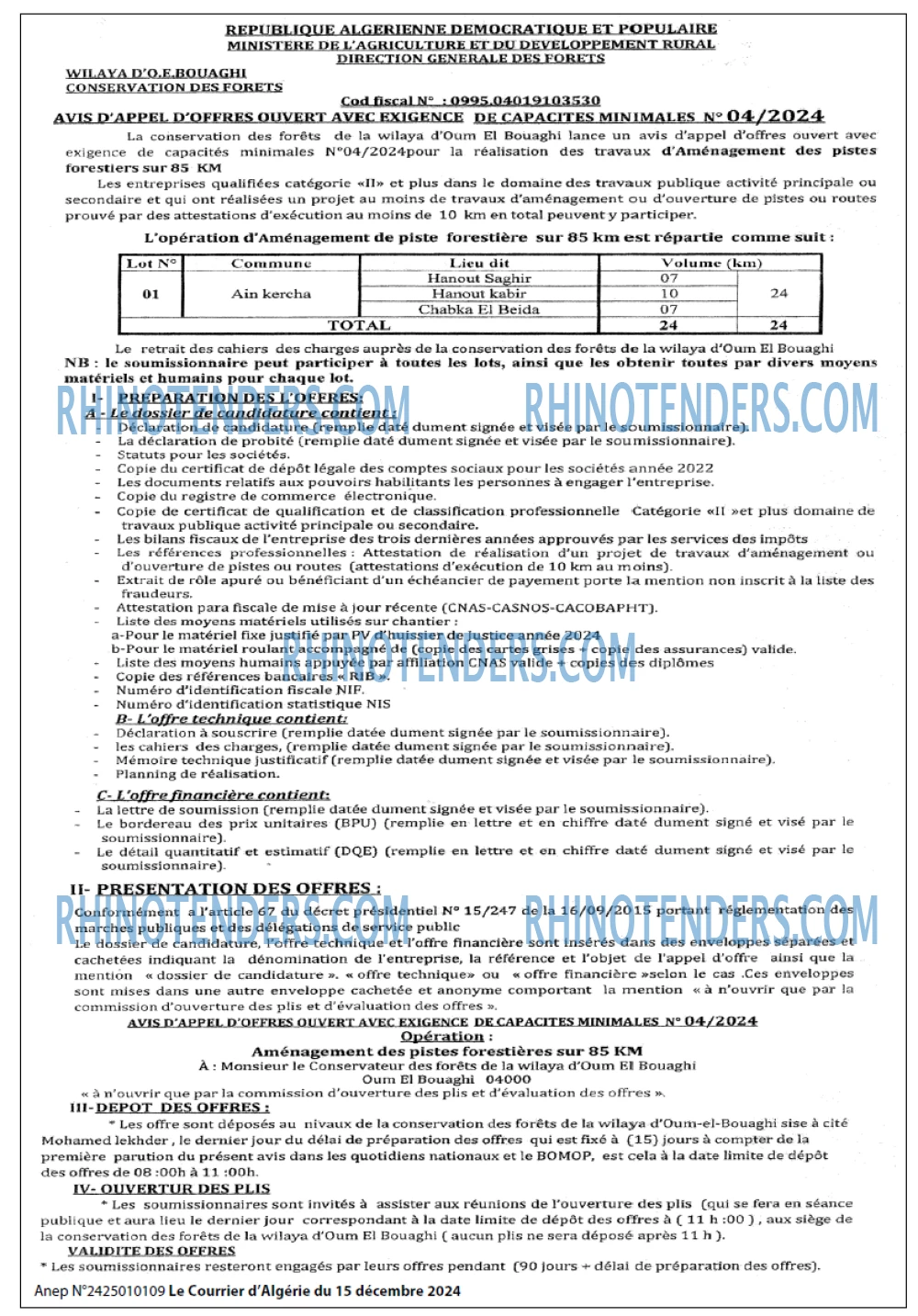 Le Courrier d'Algerie