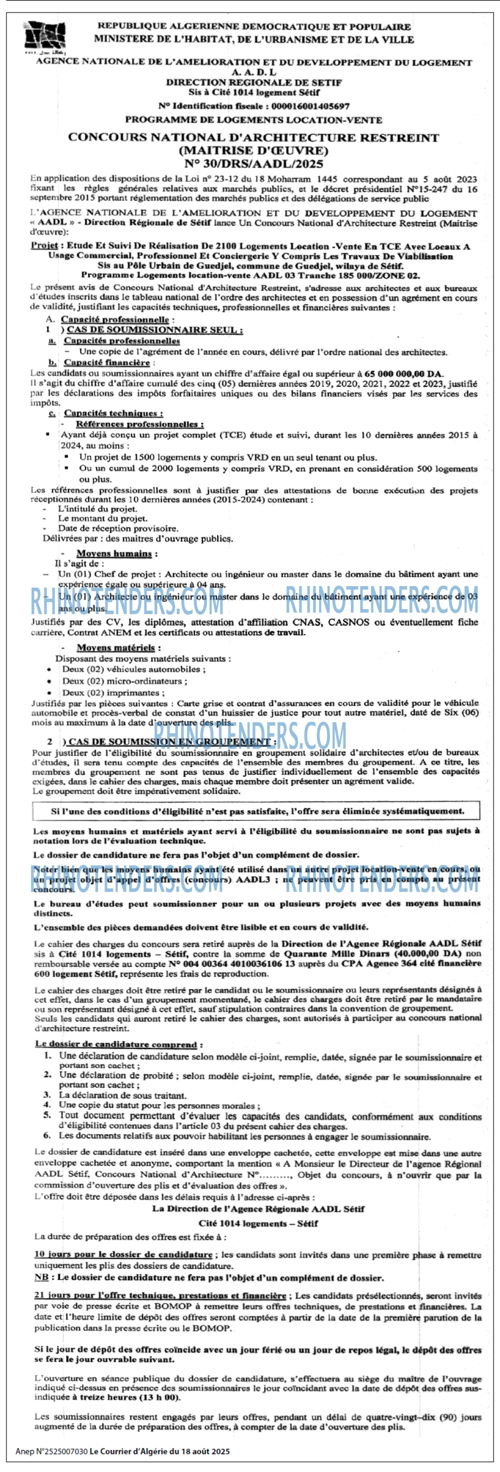 Le Courrier d'Algerie