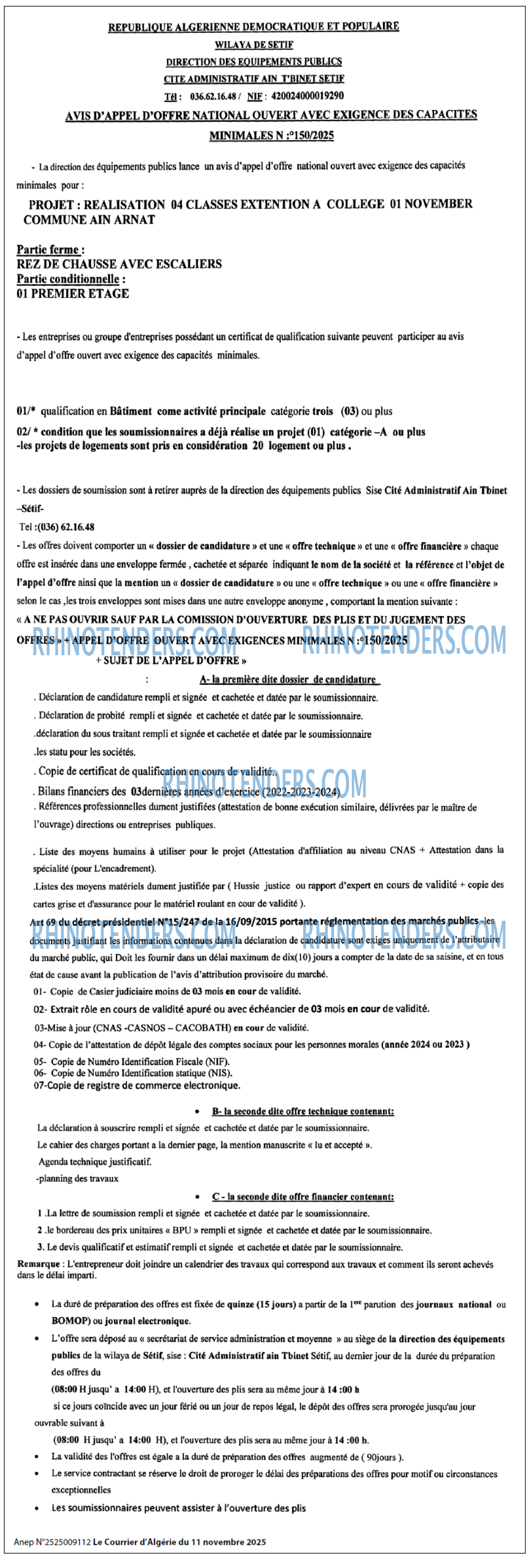 Le Courrier d'Algerie