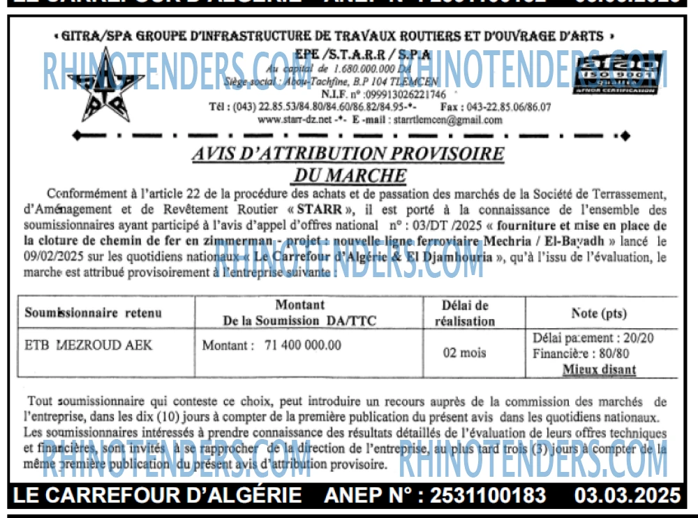 Le Carrefour d'Algérie