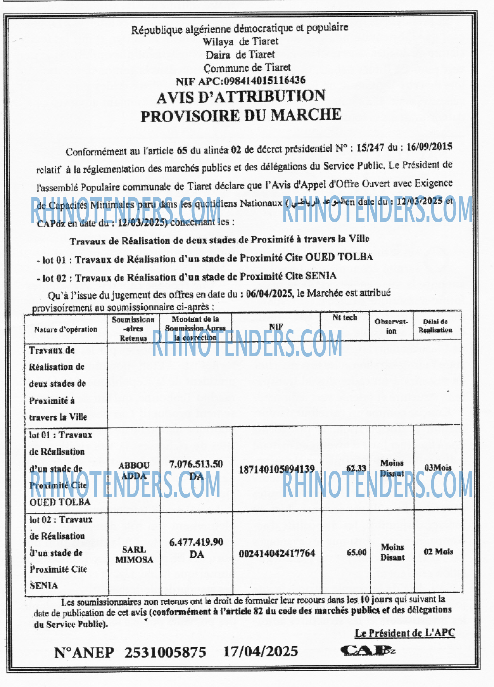 CAP OUEST