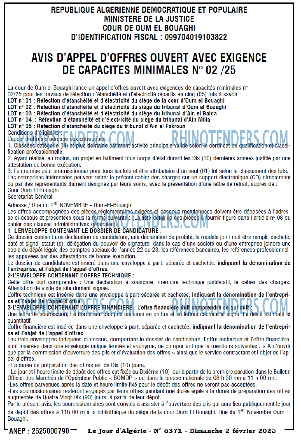Le Jour d'Algérie