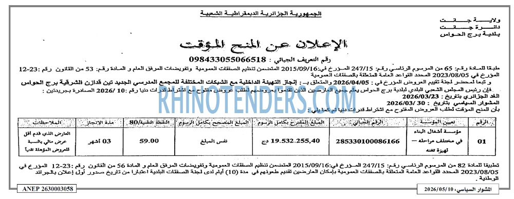 المشوار السياسي
