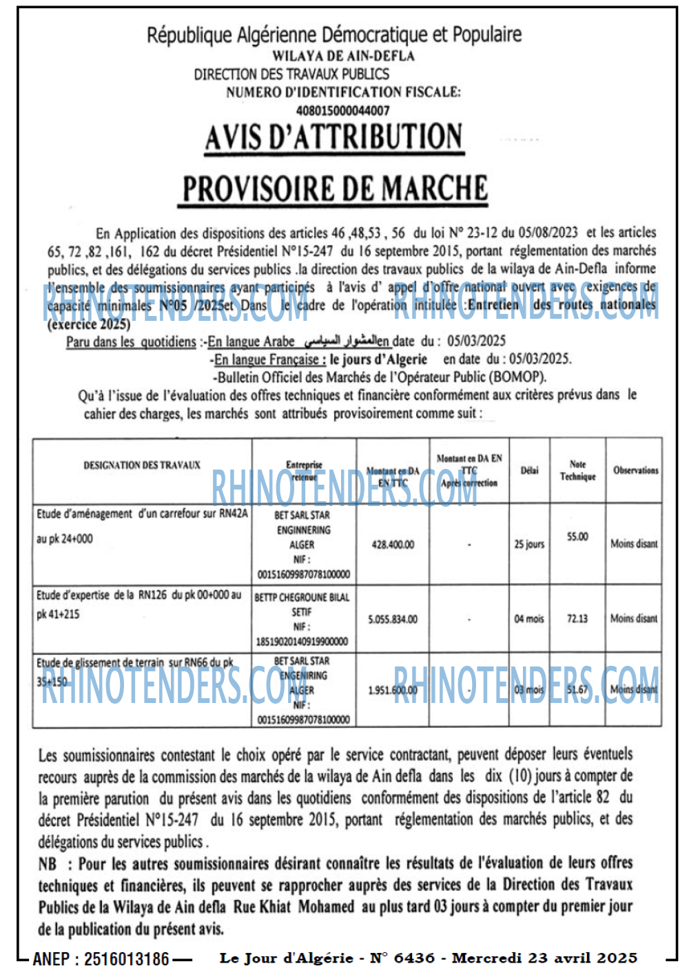 Le Jour d'Algérie