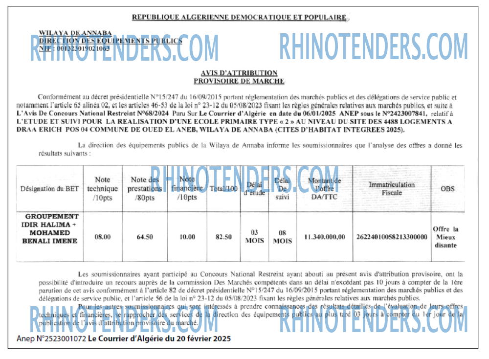 Le Courrier d'Algerie