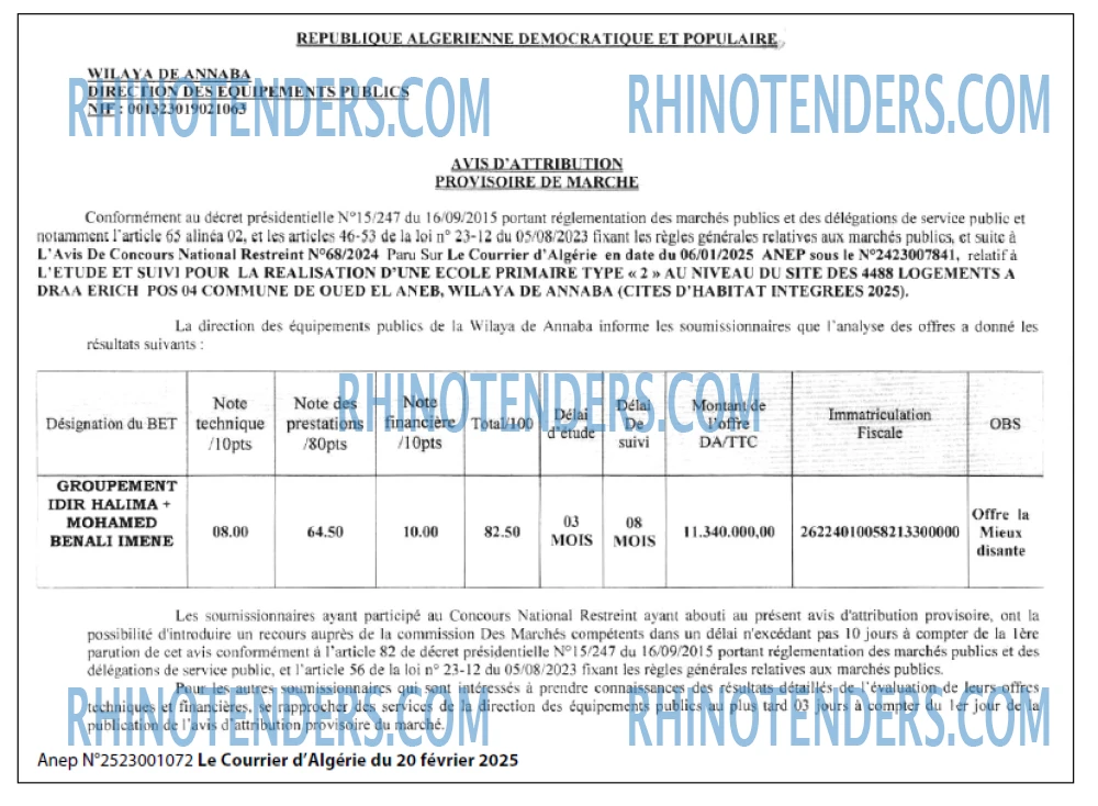 Le Courrier d'Algerie