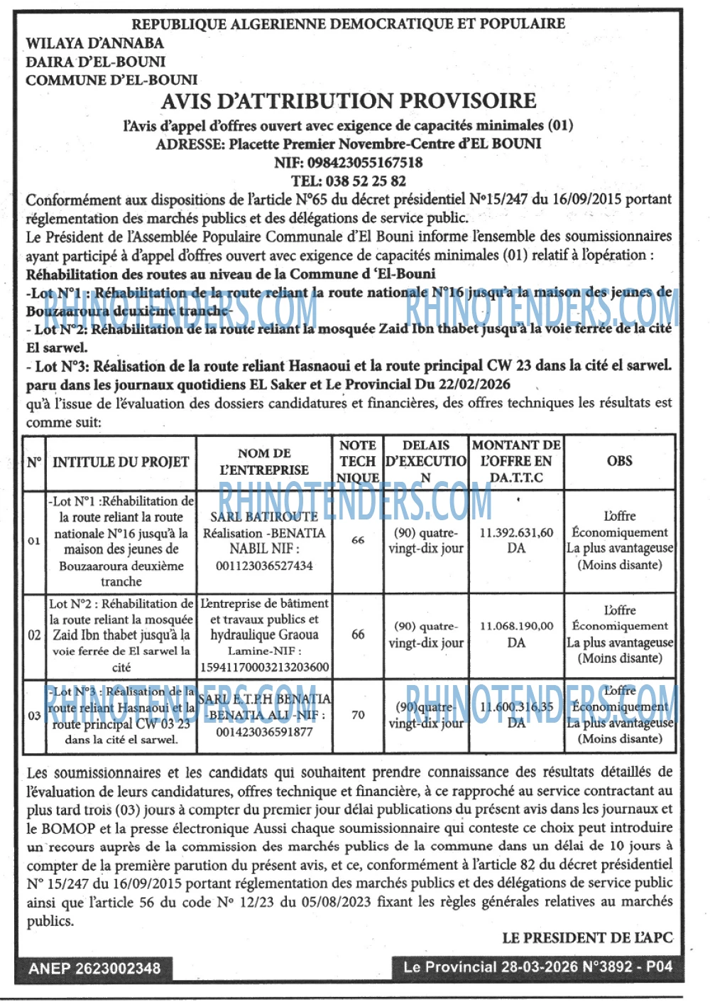 LE PROVINCIAL