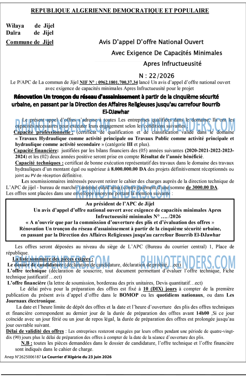 Le Courrier d'Algerie