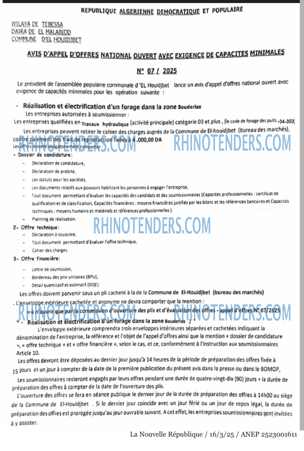 Rhinotenders