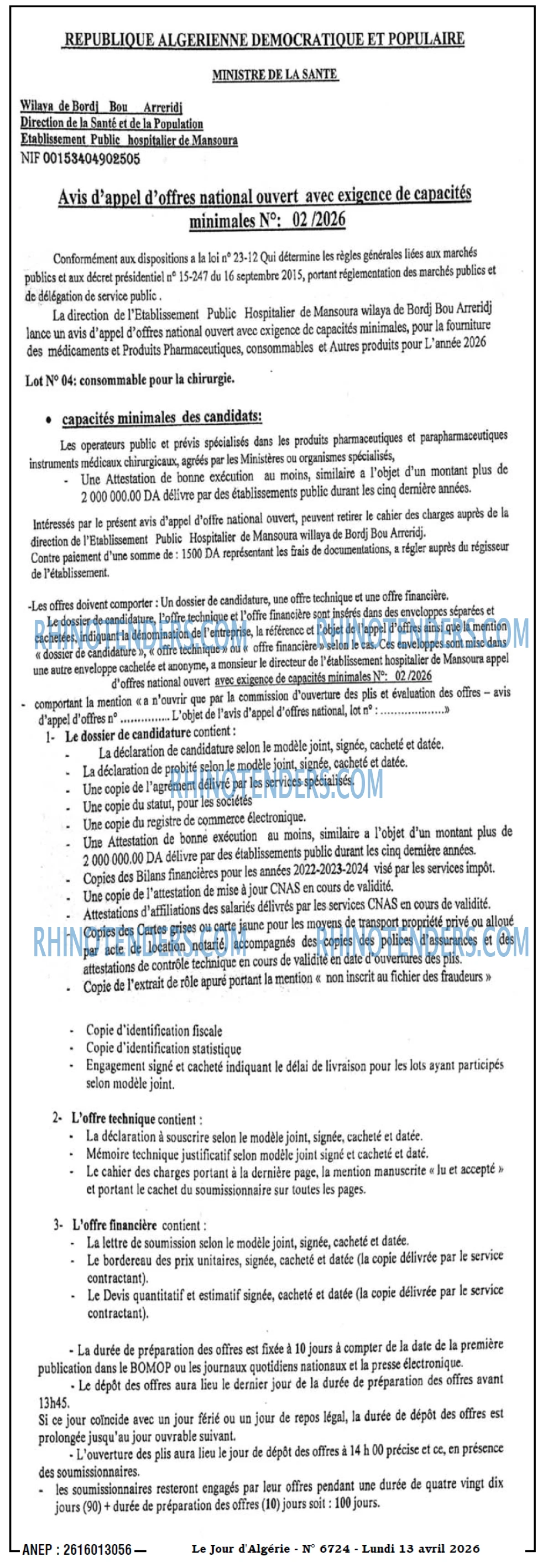 Le Jour d'Algérie
