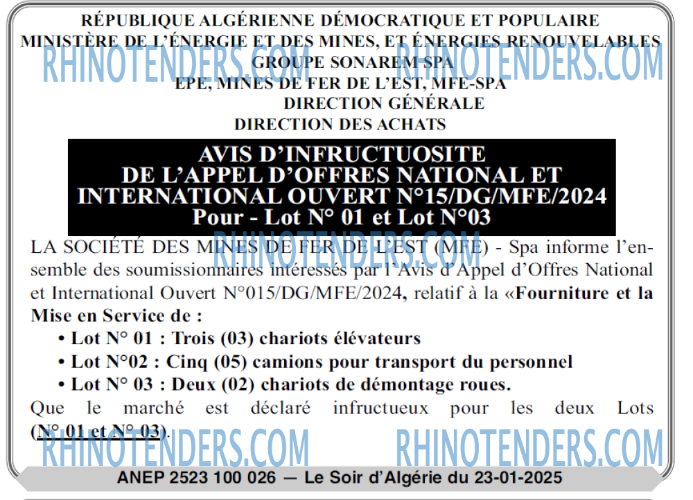LE SOIR D'ALGERIE