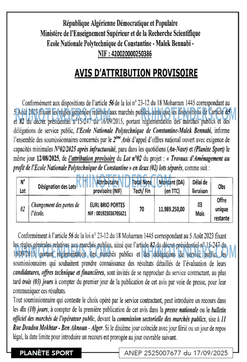 PLANETE SPORT