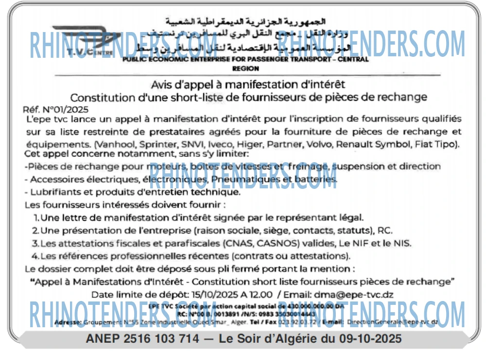 LE SOIR D'ALGERIE