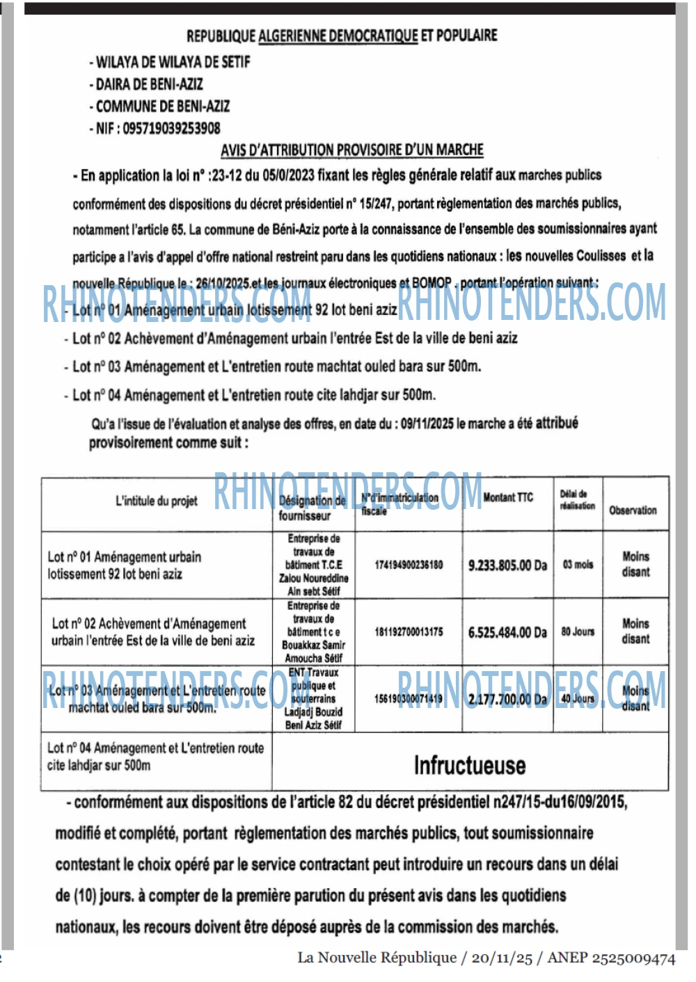 NOUVELLE REPUBLIQUE