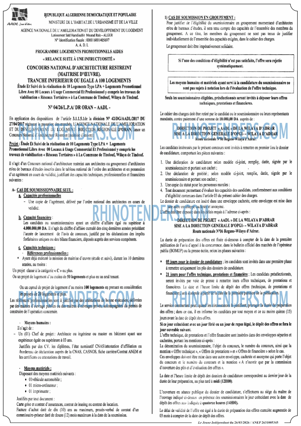 Jeune Independant