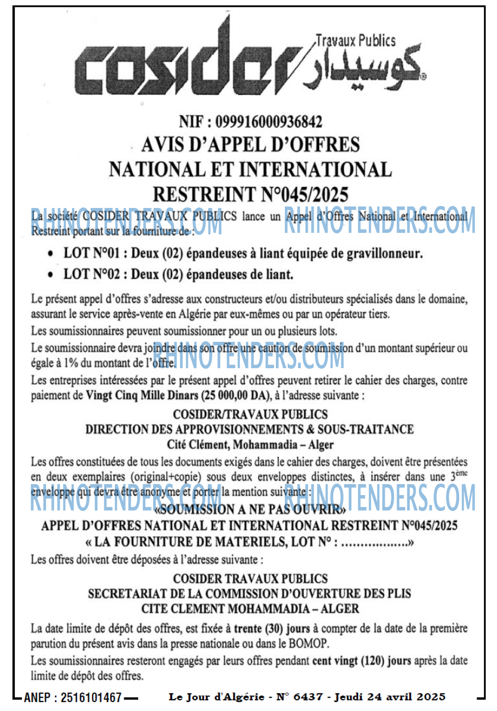 Le Jour d'Algérie
