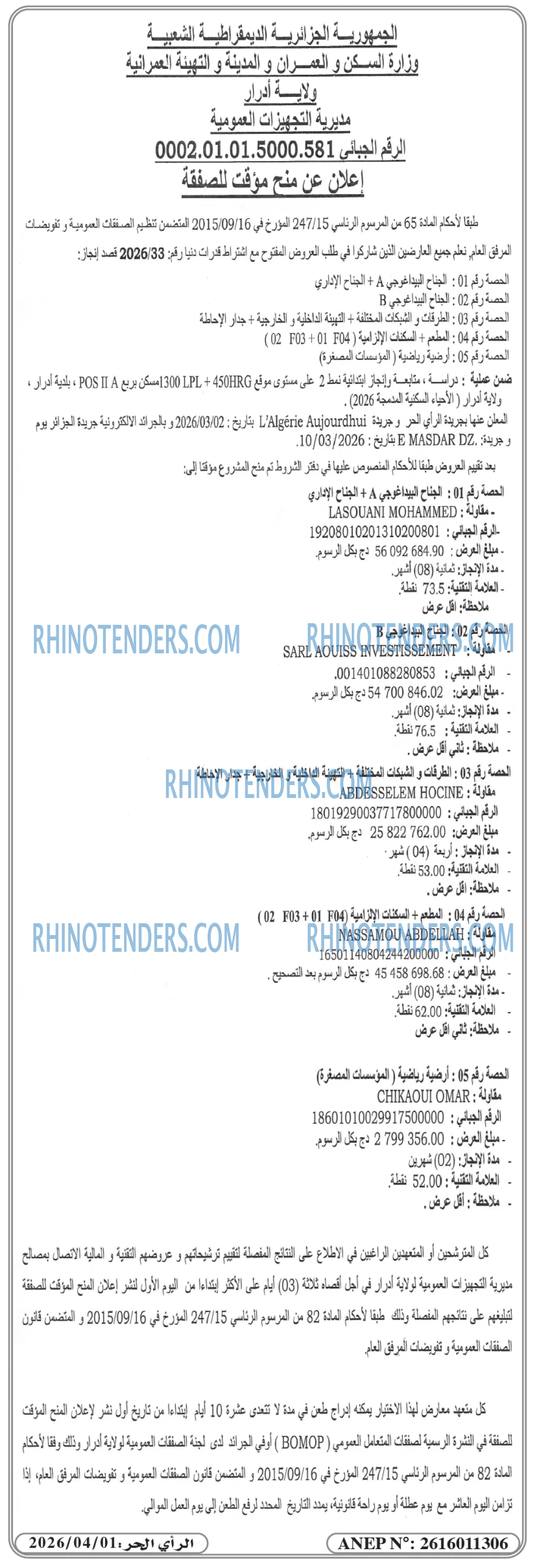 Rhinotenders