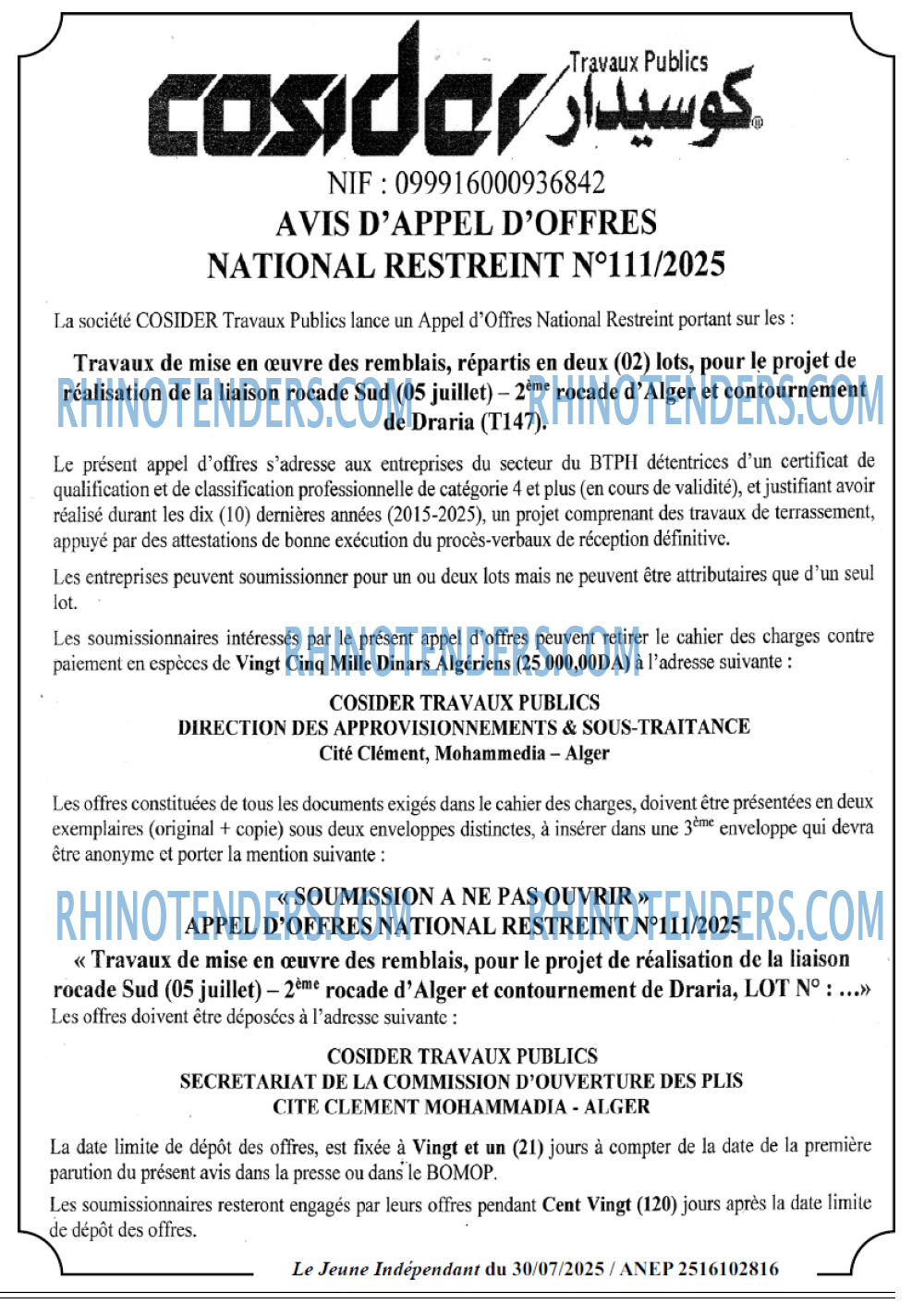 Le jeune indépendant