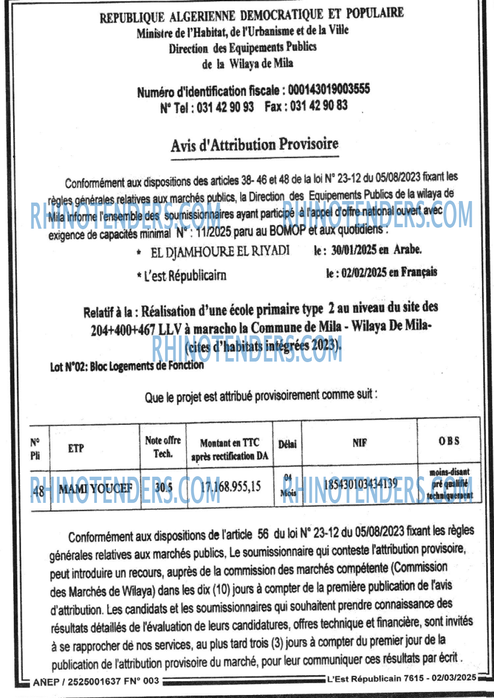 L'index