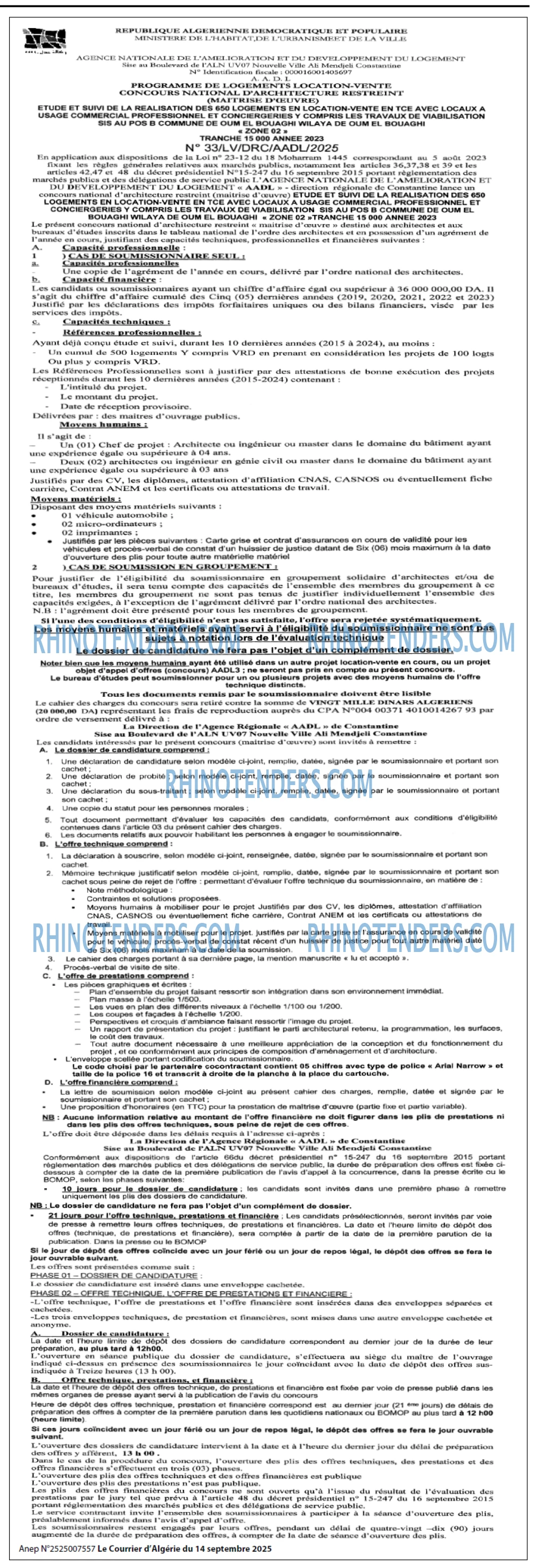 Le Courrier d'Algerie