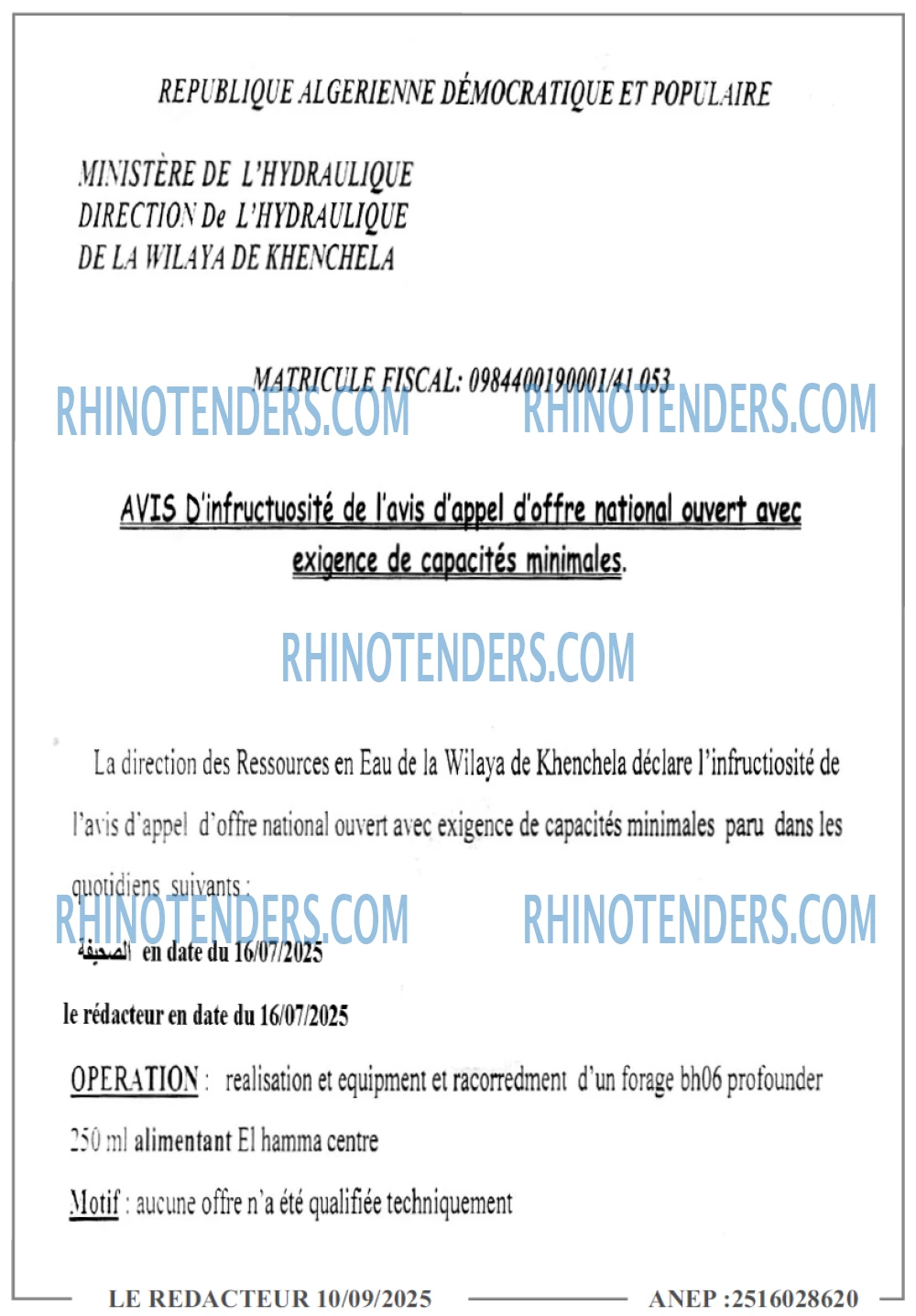LE REDACTEUR