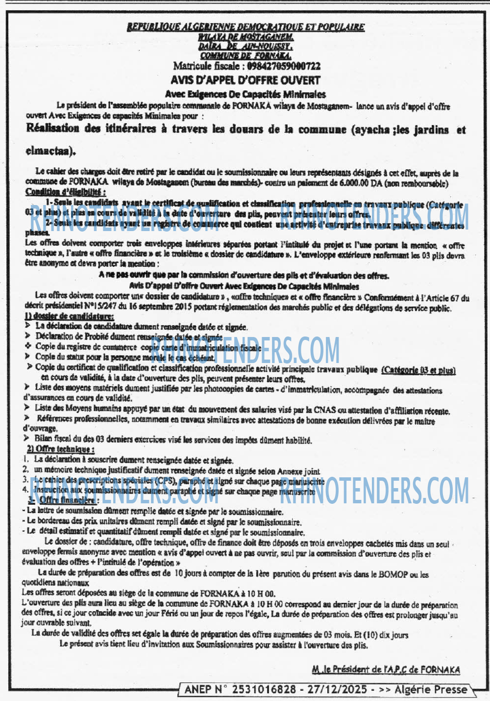 ALGERIE PRESSE