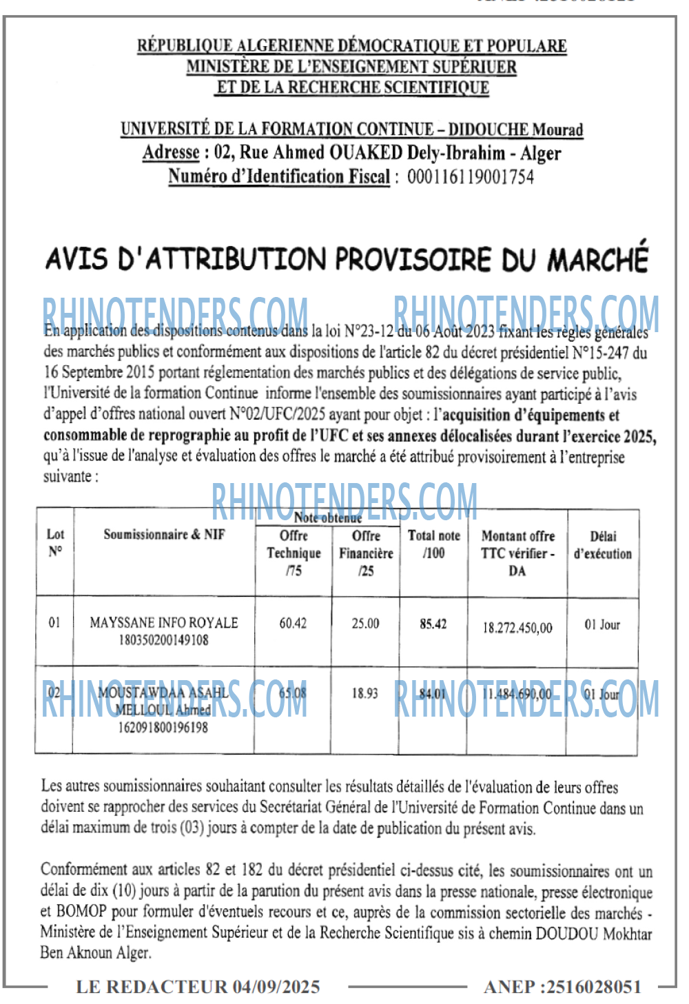 LE REDACTEUR