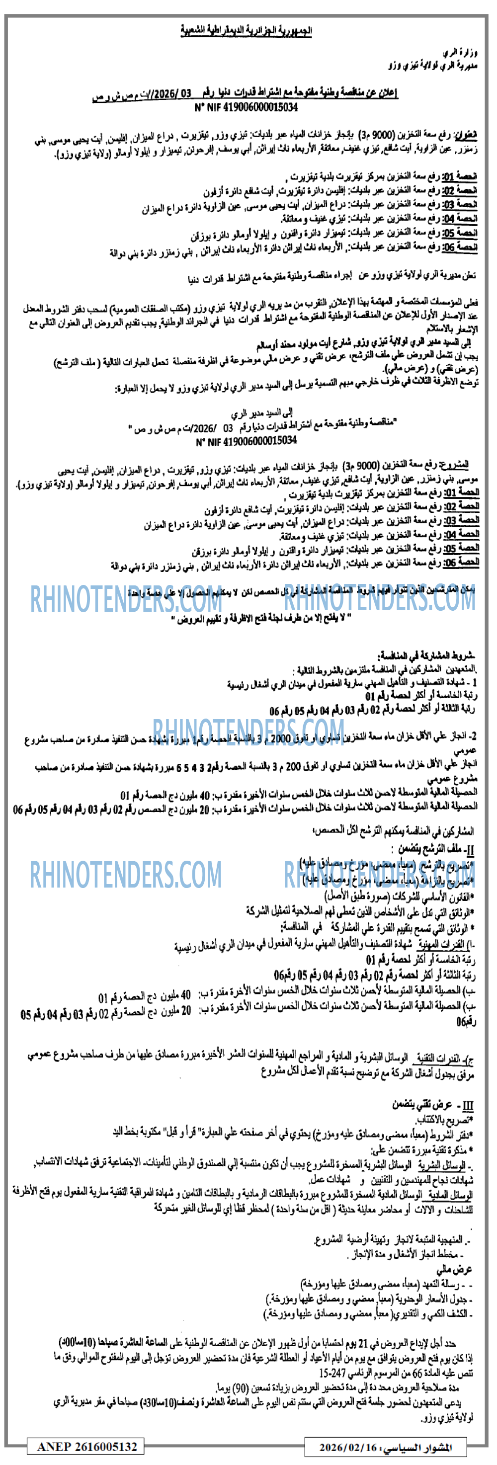 المشوار السياسي