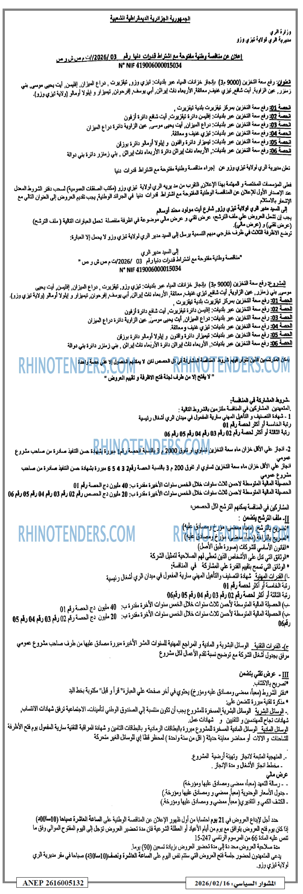 المشوار السياسي