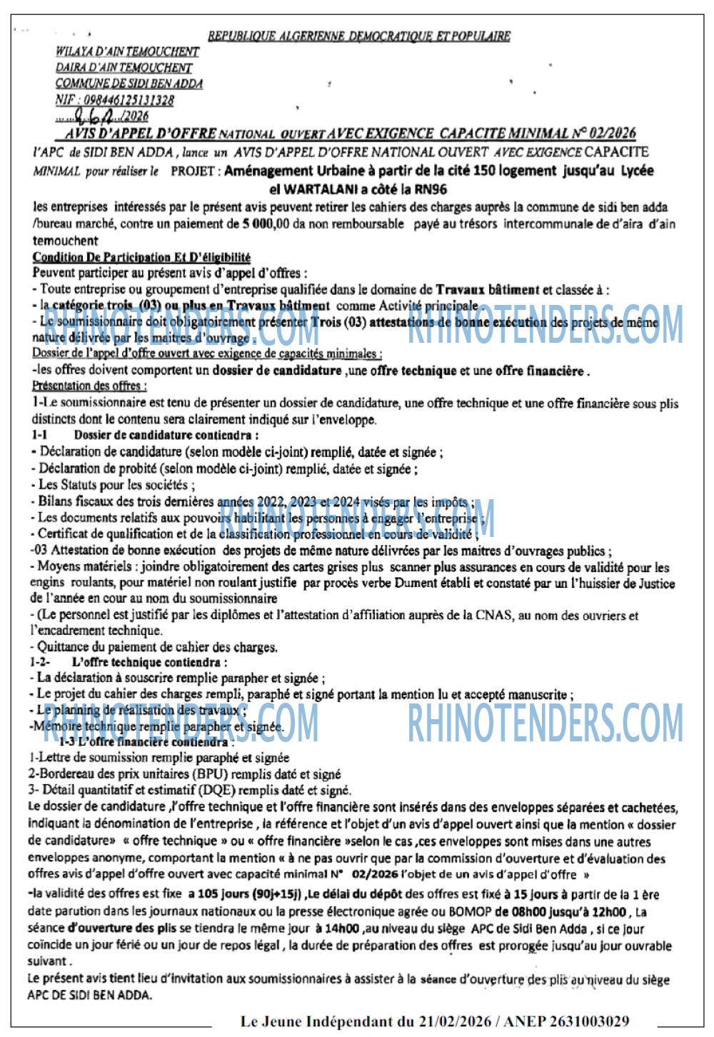 Jeune Independant