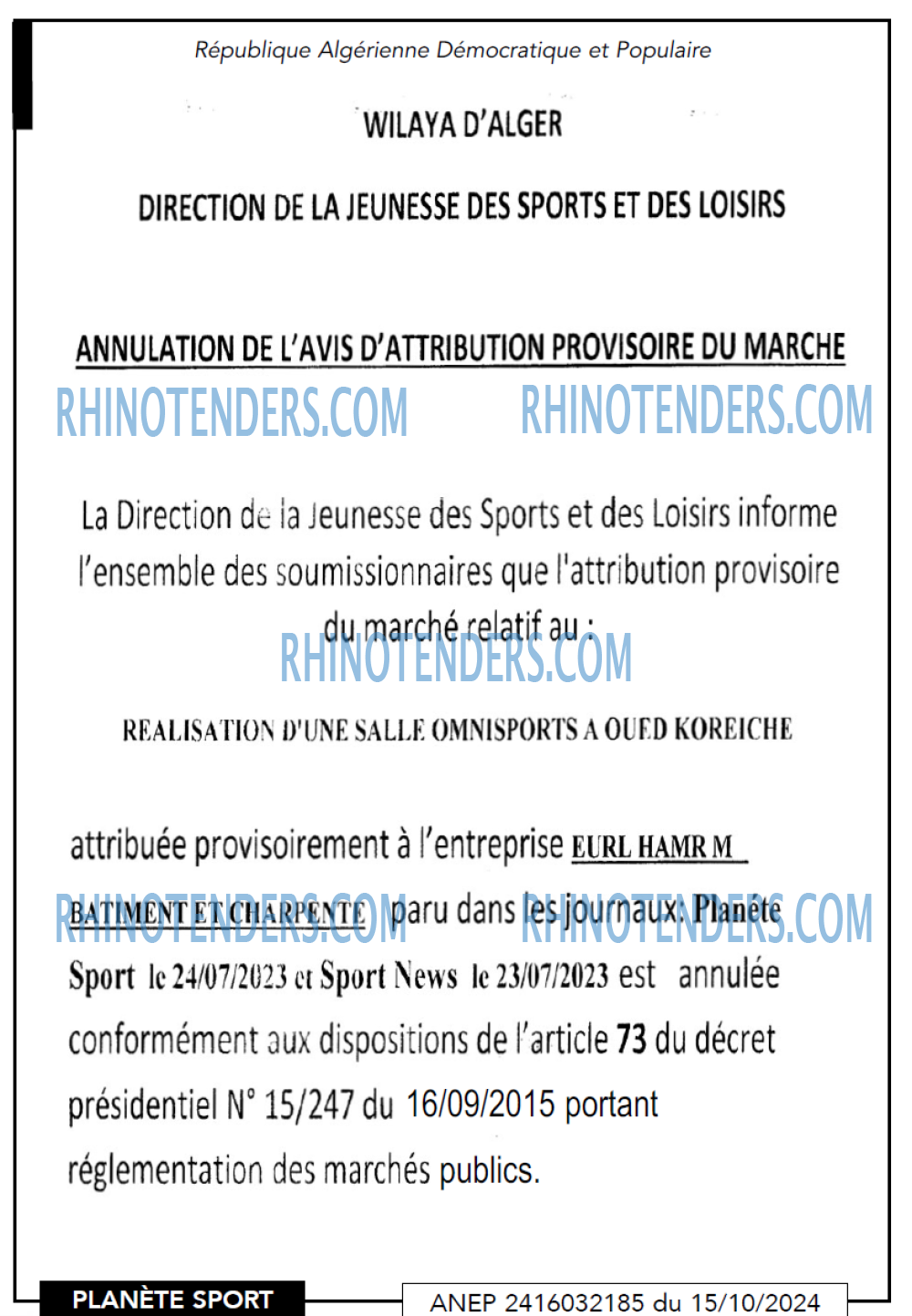 PLANETE SPORT