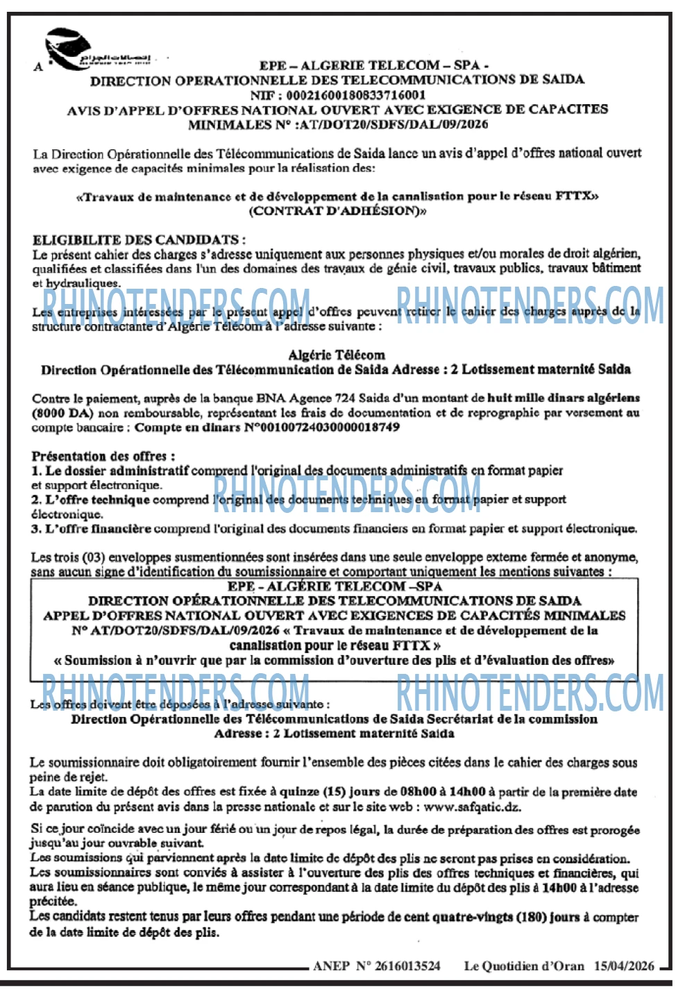 Le Quotidien d'Oran