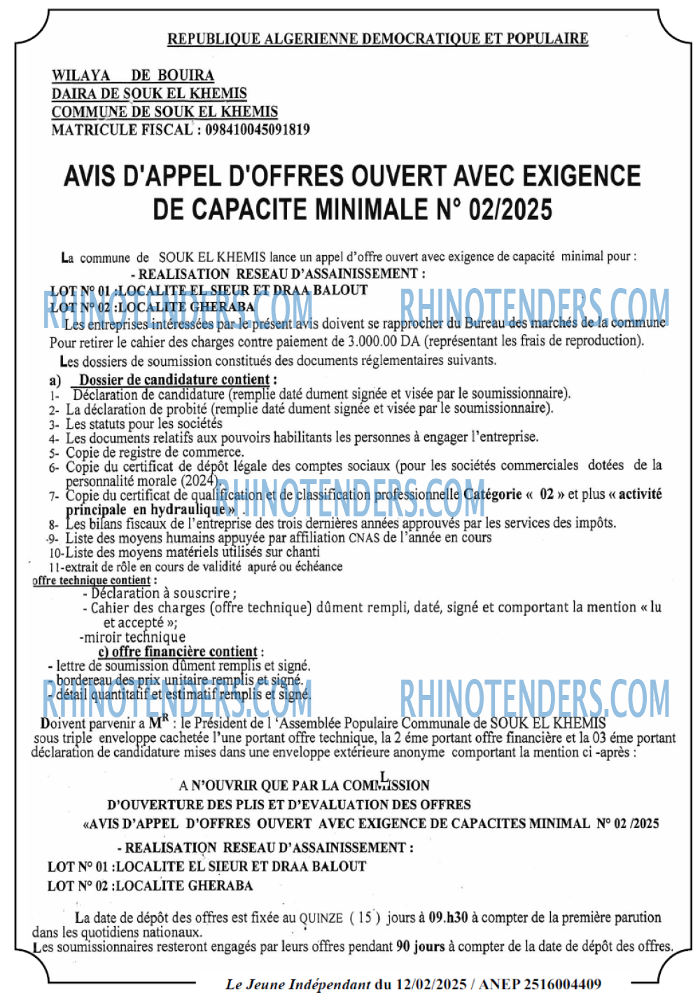 Le jeune indépendant