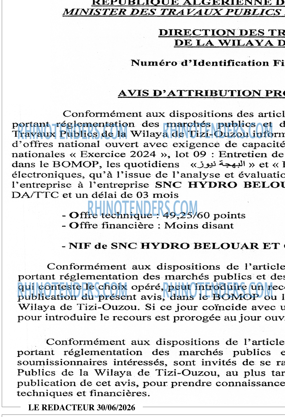 LE REDACTEUR
