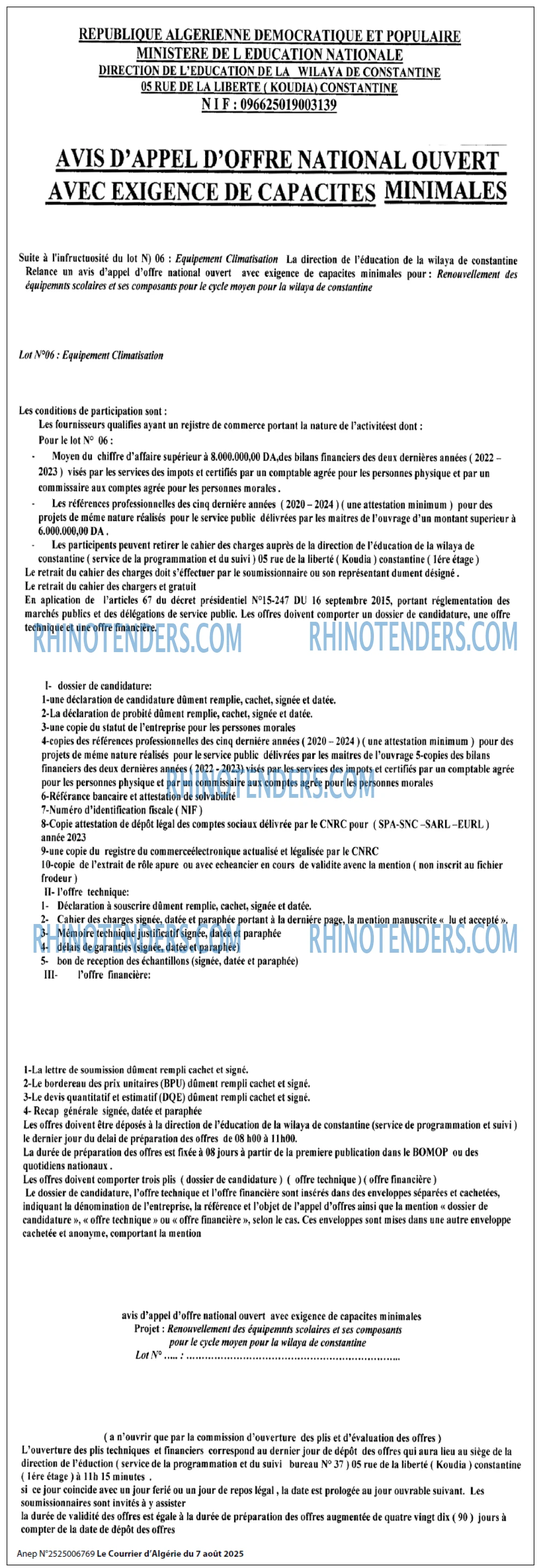 Le Courrier d'Algerie
