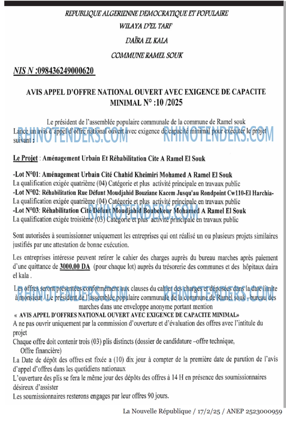 NOUVELLE REPUBLIQUE