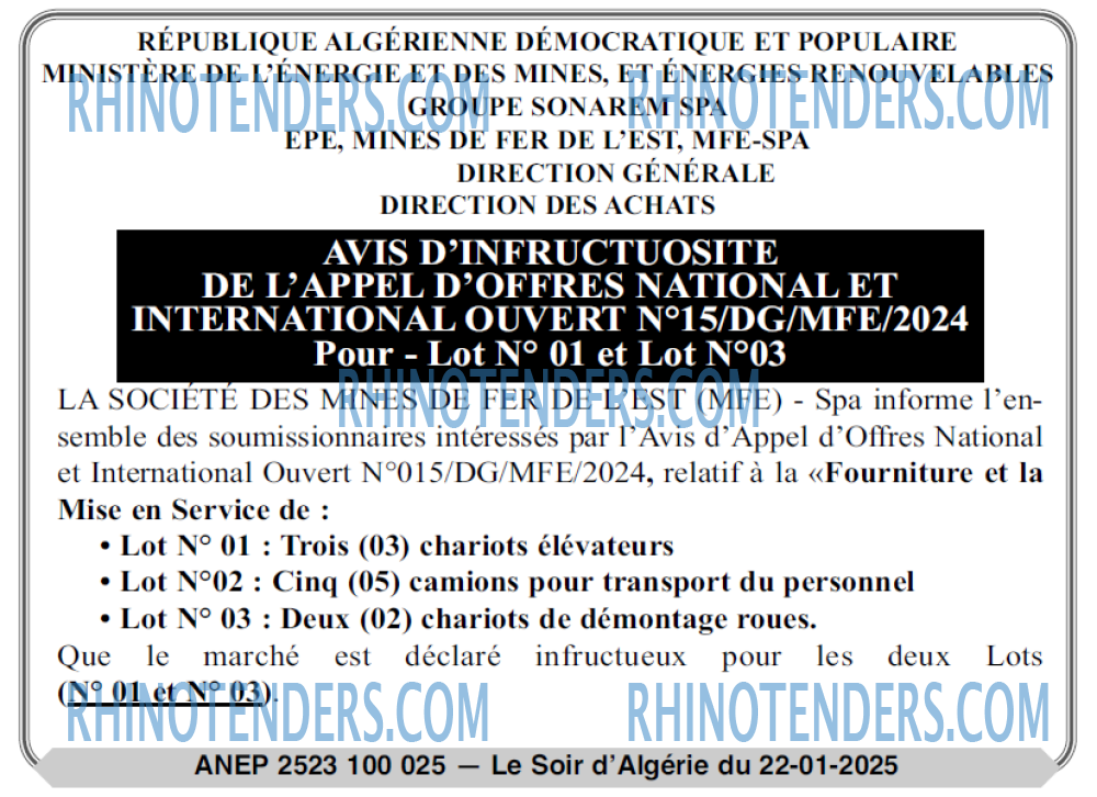 LE SOIR D'ALGERIE