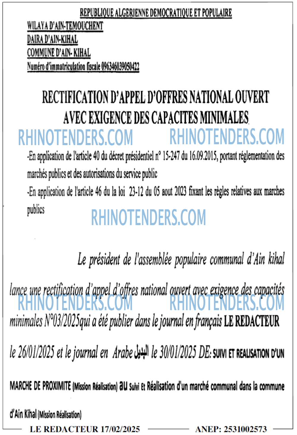 LE REDACTEUR