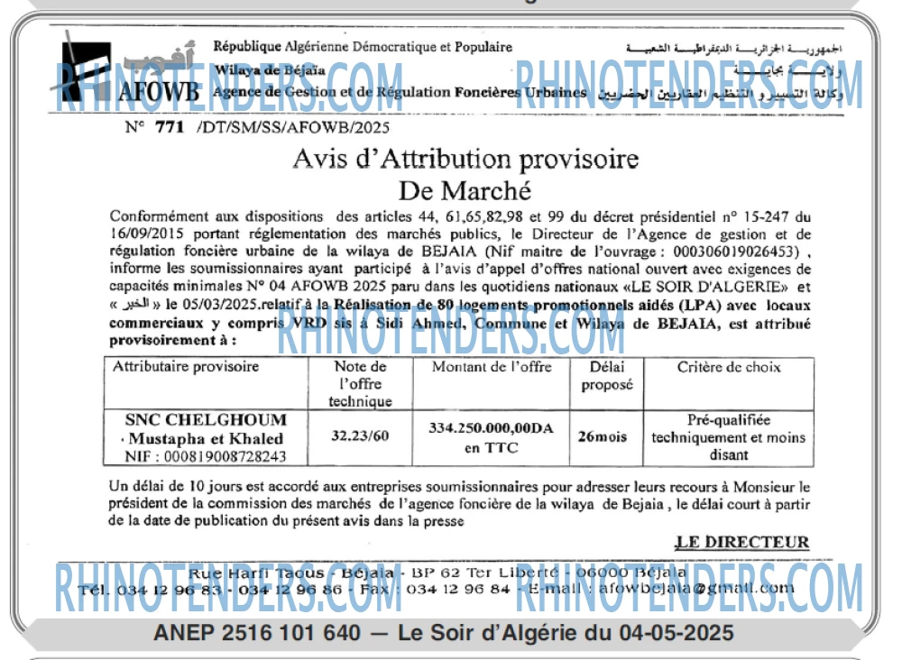 LE SOIR D'ALGERIE