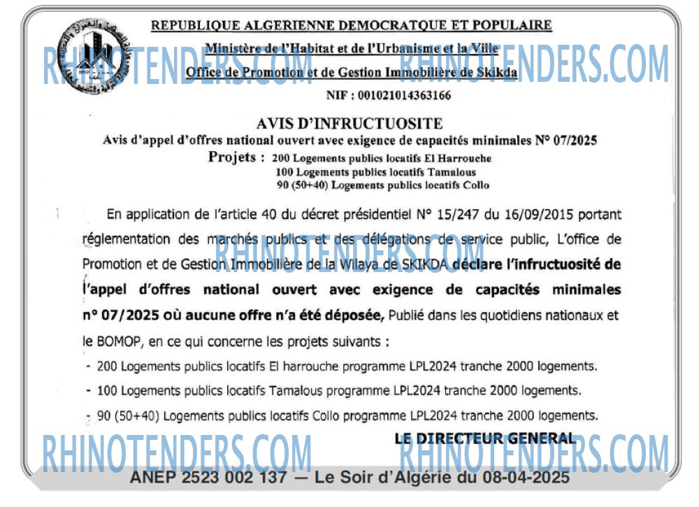 LE SOIR D'ALGERIE