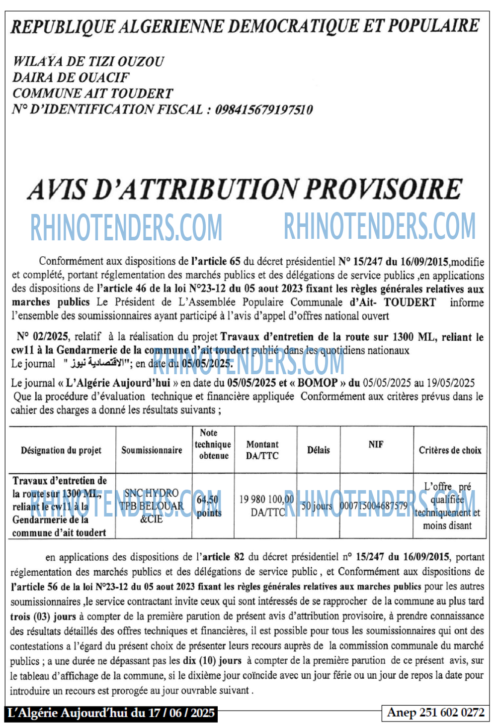 Aujourd'hui