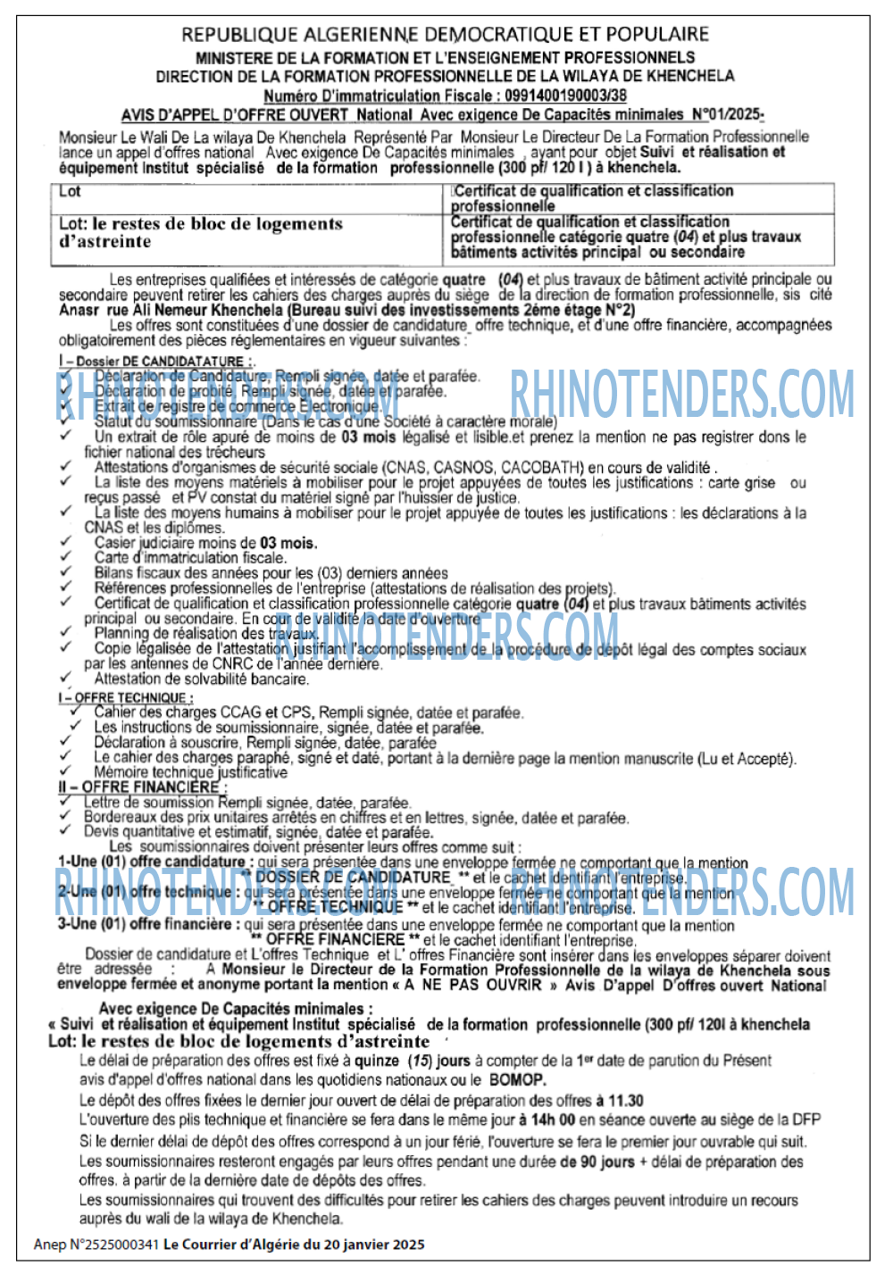 Le Courrier d'Algerie