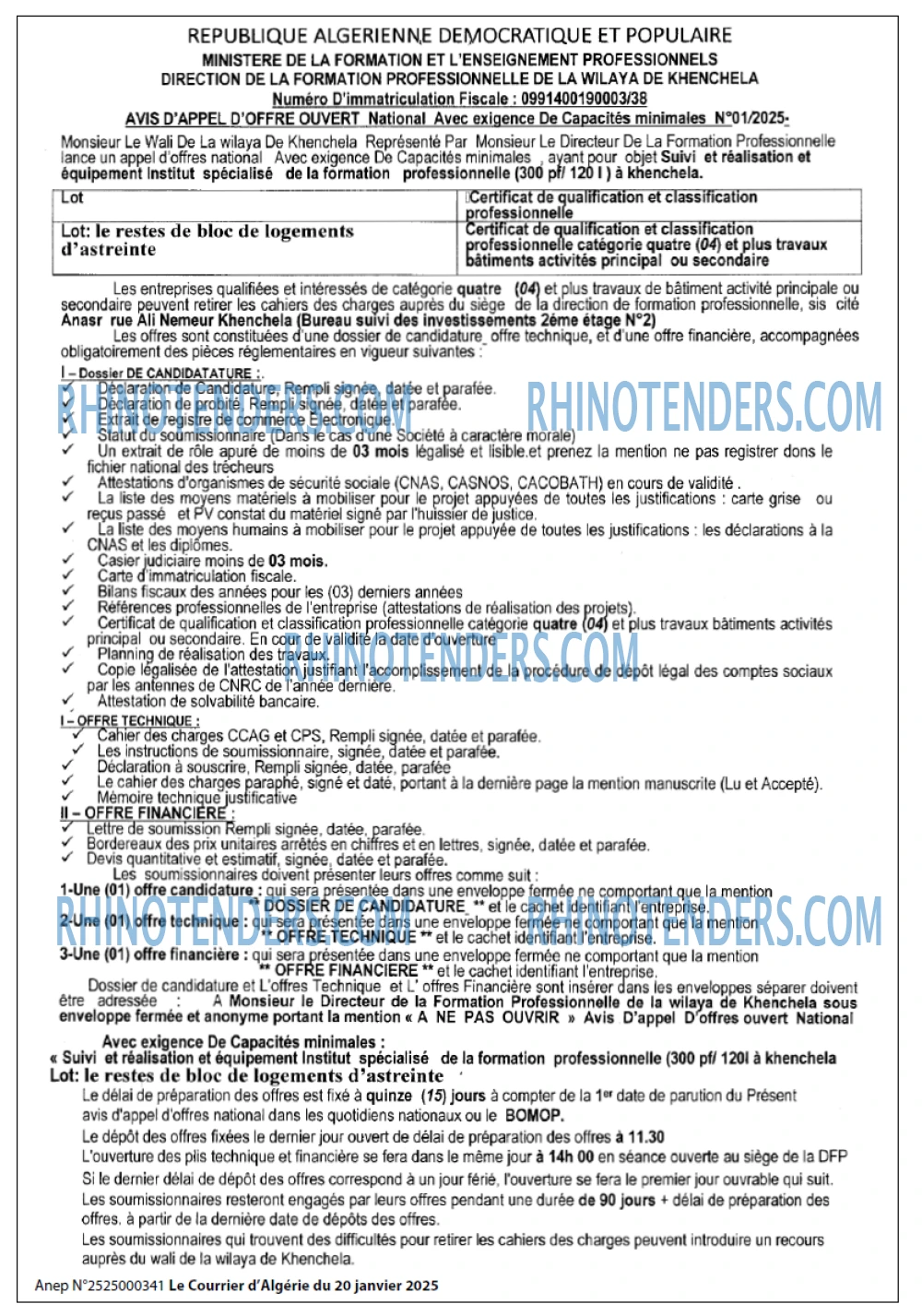 Le Courrier d'Algerie