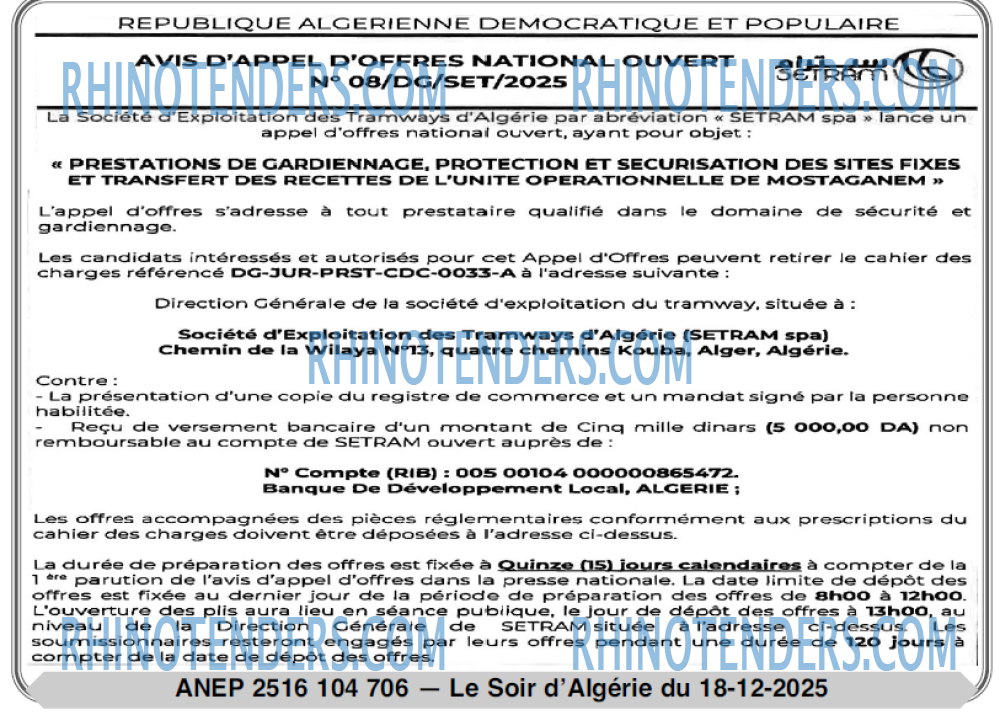 LE SOIR D'ALGERIE