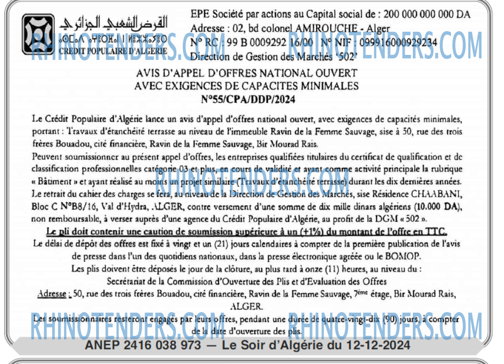 LE SOIR D'ALGERIE