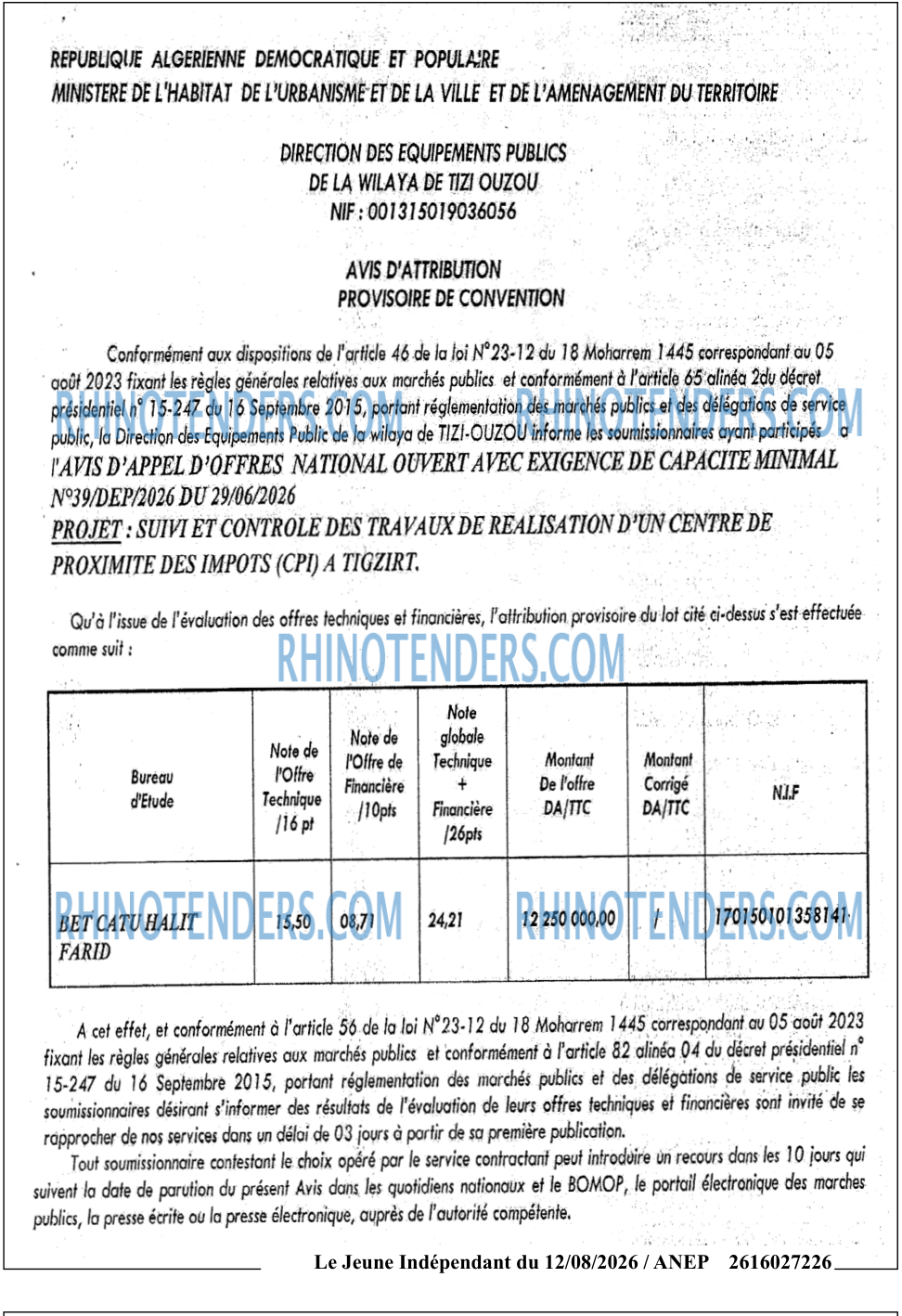 Le jeune indépendant