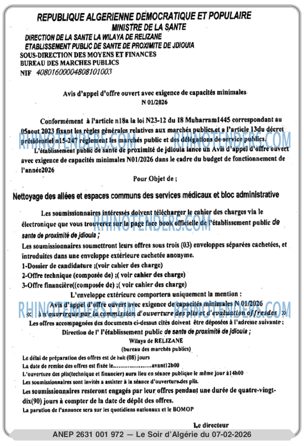 LE SOIR D'ALGERIE