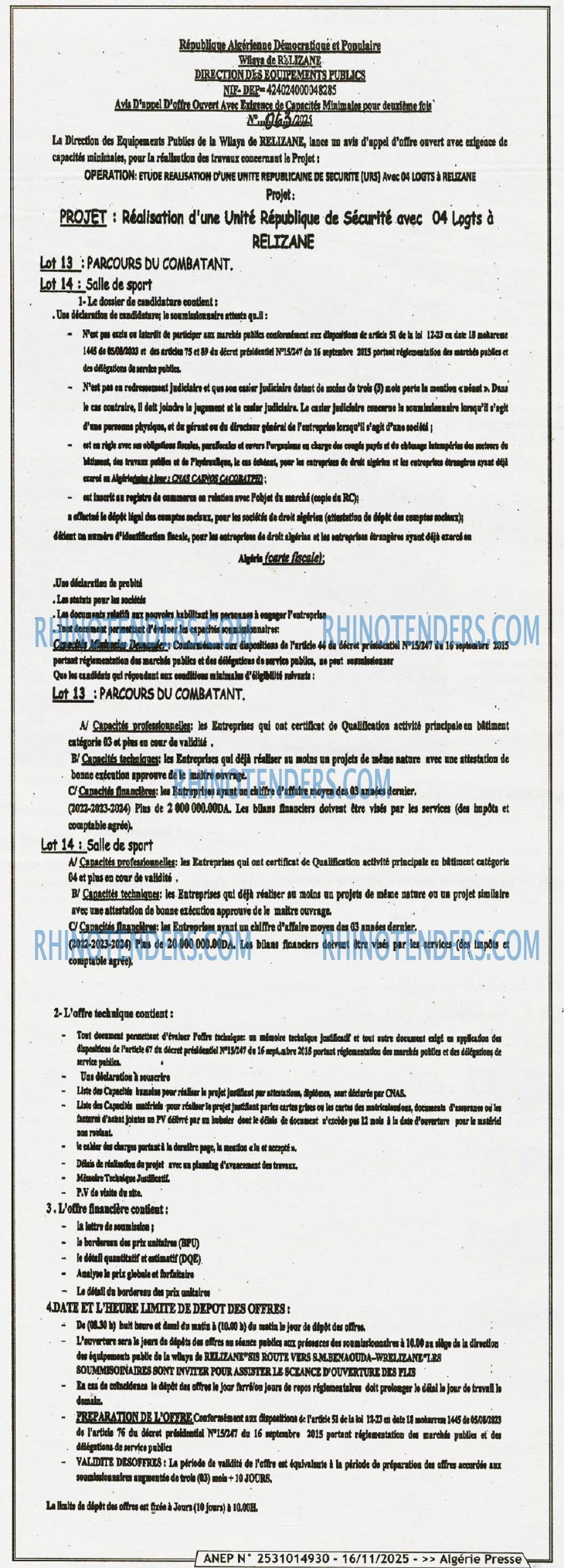 ALGERIE PRESSE