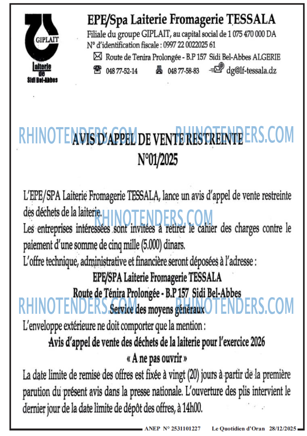 Le Quotidien d'Oran